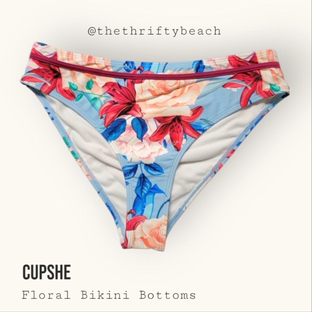 🏷CUPSHE Floral Bikini Bottoms - Multicolor